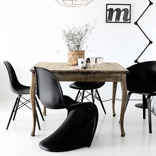 chaise panton noire vitra design