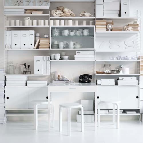 etageres string système blanc design